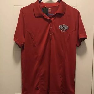 Red NEW New Orleans Pelicans Polo Size XL